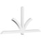 Ekena Millwork Redmond Architectural Grade PVC Gable Bracket, 96"W x 44"H x 4"D x 4"F, 11/12 Pitch GBP096X44X0404RED00 - alternate 1